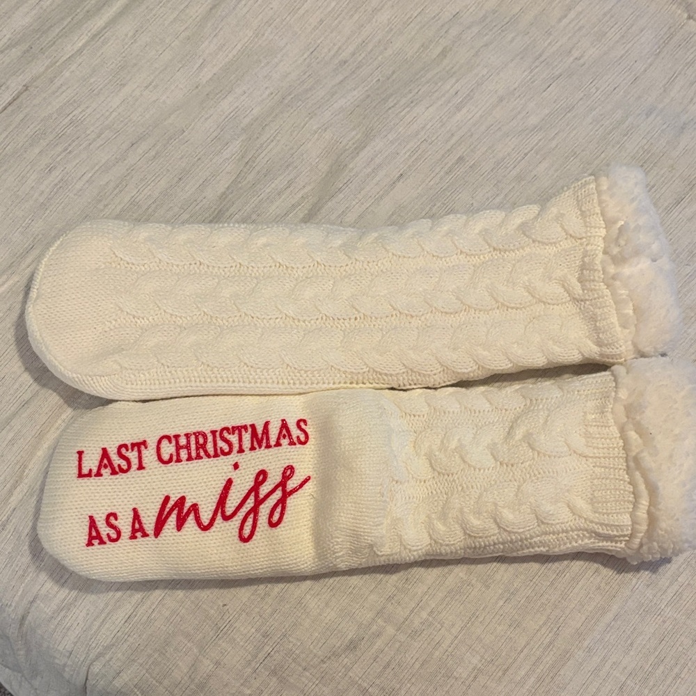 Bride Knit Cozy Christmas Socks